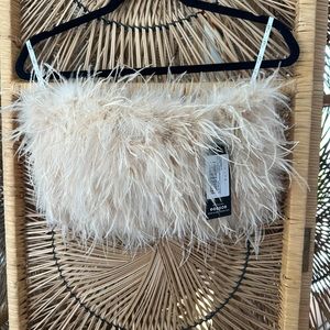 Club L London Feather bandeau top